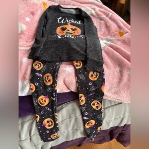 Halloween Pumpkin Pajama Set